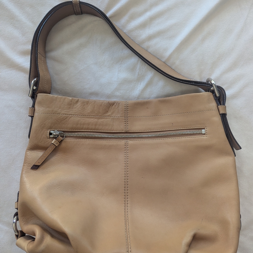 Tan Leather Shoulder Bag